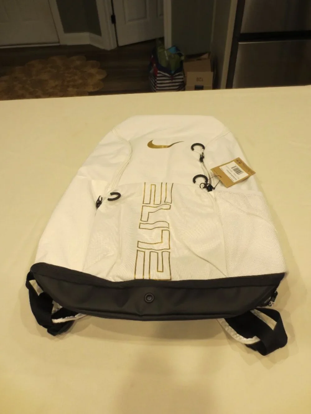 Nike Hoops Elite Basketball Backpack 32L White - Sports School Bag - New w/ Tag